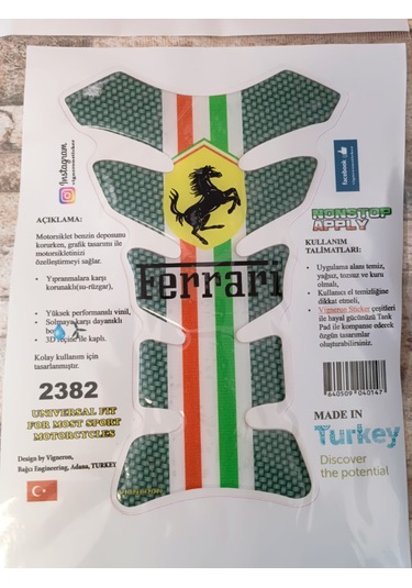 Ferrari Tankpad Yeşil