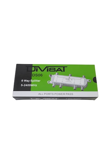 Divisat 1/6 Splitter 5-2400 1 Giriş 6 Çıkış Bölücü
