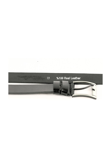 Hakiki Manda Derisi Erkek Kemer 4,5 Cm Siyah Kot Pantolon Kemer Siyah