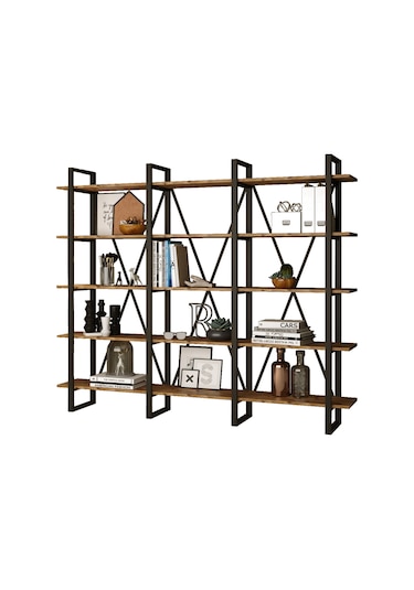 Robinhome Robin Home Vegas Serisi 5 Raflı Metal Kitaplık No 4