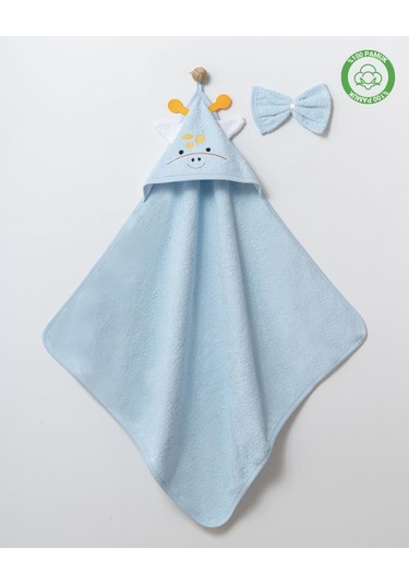 Zürafalı Silgi Havlu Mavi