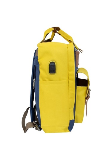 Biggdesign Cats Usb Girişli Okul Çantası - Sarı