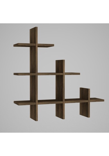 Dekorister Juke Duvar Rafı Ceviz