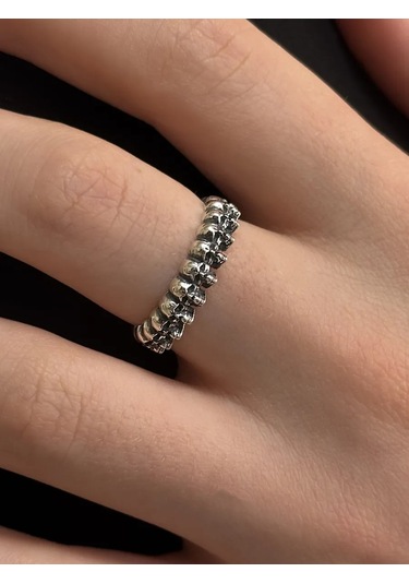 Serebranyj Dom 925 Gümüş Yüzük "kulaklık" Ortodoks 137778485 Gri