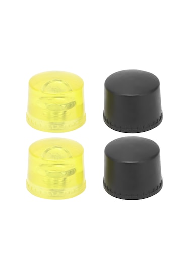 Reedark 2 Adet M10x1 Kauçuk Çarpma Ucu Seti - 40mm Sarı-siyah, Ürün Koruma, Hızlı Değişim, Çarpmaya Dayanıklı Çekiç Aksesuarı
