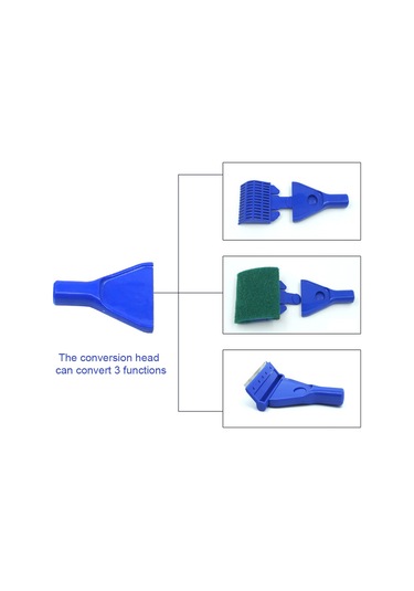 Youmex Akvaryum Temizlik Aleti Seti 5'li: Ağ, Tırpan, Fırça, Alje Tarayıcı Ve Çim Kırpıcı - Plastik Malzeme