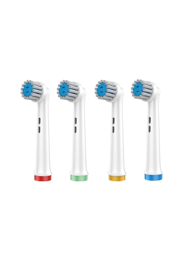 Sensetive - Ekstra Yumuşak Oral-b Uyumlu Diş Fırçası Başlığı - 4 Adet Yedek Başlık