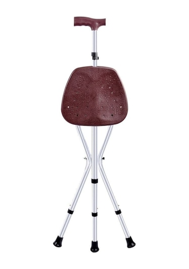 Medikaltec Oturaklı Baston Oturaklı Baston Yüksekliği Ayarlanır