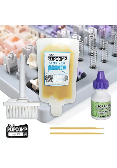 Ropcomp Keyboil Kit Mekanik Klavye Bakım Kiti K50k Mekanik Klavye Tuş Bakım Yağı