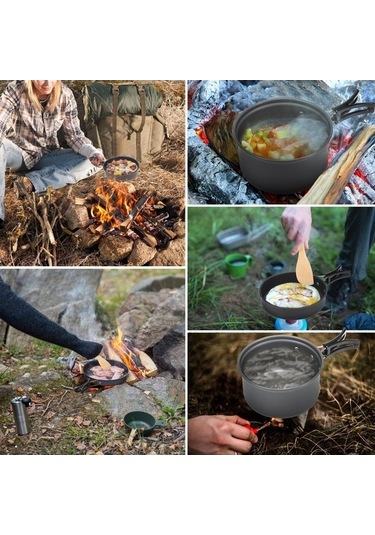 Ulzyvf Canlı Renkli Kamp Kaseleri, 10 Hb Çok Renkli Set, Sofra Ekipmanları Çok Renkli