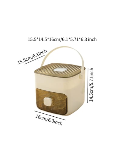 Suntek Basın Tipi Buz Küpü Tepsisi Kapaklı İstife Beyaz