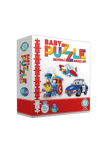 Circle Toys Baby Puzzle Sevimli Araçlar