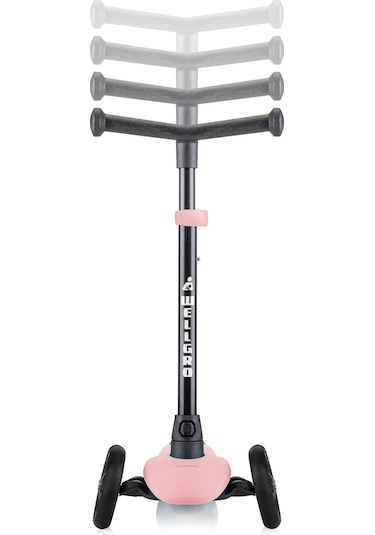 Wellgro Turbo 3 Tekerli Yükseklik Ayarlı Scooter, Pembe Pembe