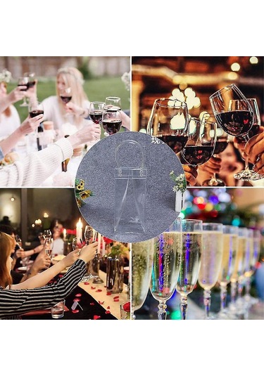 6'lı Paket Şampanya Bira Kırmızı Şarap Şişesi Yalıtımlı Su Geçirmez Taşınabilir Şeffaf Pvc Soğutucu Çantalar Taşıma Saplı Açık Hava Partileri İçin -ge Çok Renkli