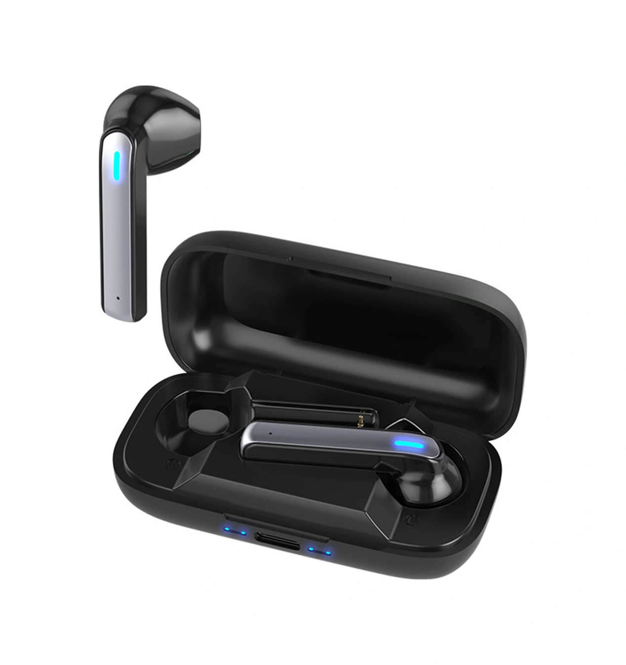 Moveevo Küçük Hafif Bt5.0 Kablosuz Kulaklıklar - Hd Konuşma, Surround Ses, Uzun Pil Ömrü Ve Hıfı Kalitesi Siyah