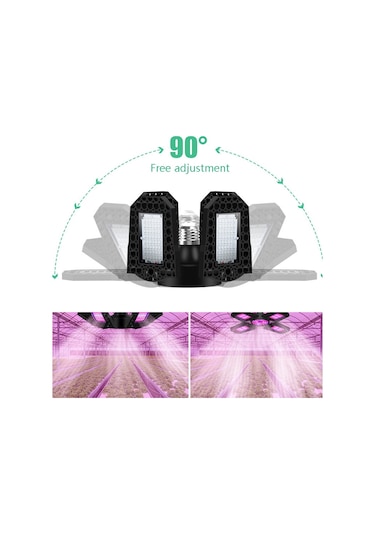 Sones Led Bitki Lambası Tam Spektrum Dolgu Işığı Çiçekli Bitki Büyüme Lambası, Güç: 120w