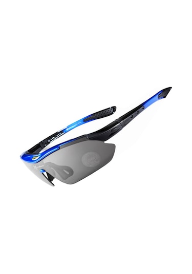 Rockbros Polarize Uv Korumalı Mavi Bisiklet Gözlüğü Açık Gri
