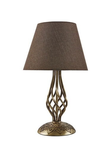 Mylights Eskitme Dekoratif Otantik Abajur Kahve Başlık Masa Lamb