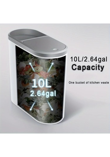 10l Banyo Çöp Kovası, Ev Tipi Yaratıcı Boşluklu Çöp Kovası, Beyaz