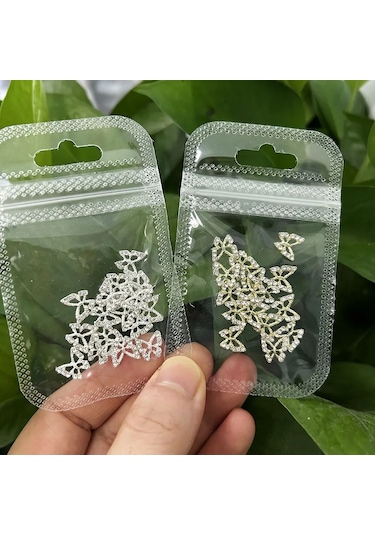 20 Adet/torba Kiraz Aolly Tırnak Charms Kırmızı/pembe Rhinestones Kiraz Nail Art Kristal Taşlar Parlak Metal Zirkon Kiraz Tırnak Sanat Dekoru & Y Koyu Sarı