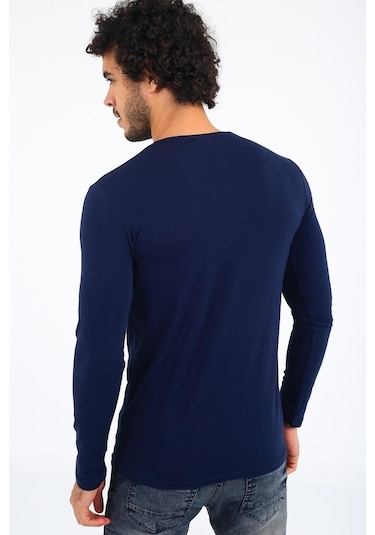 Oksit Mys Lion 4013 Slim Fit Likralı Uzunkol Basic Sweat