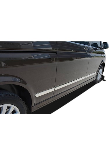 Omsa Vw T6 Transporter Krom Yan Kapı Çıtası Çift Sürgü 5 Parça 2015-2019 Arası
