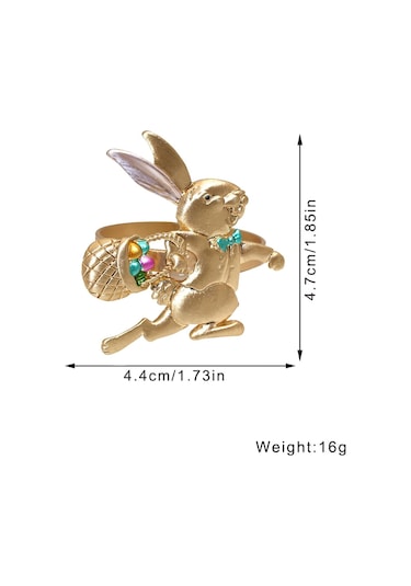 Suntek Paskalya Tavşanı Tavşan Peçete Halkaları Stil-a