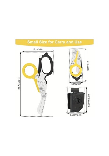 Besthome1 Dream011 K Kılıflı Siyah Turuncu 6sı 1 Arada Çok Amaçlı Pense Ev Bahçe Bitki Geliştirme Cam Kirici Kesici Mezura Emn