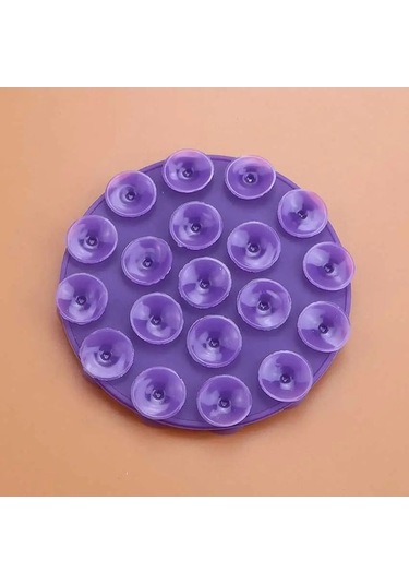 Novahub Jcd Taşınabilir Çift Taraflı Silikon Vantuzlu Telefon Standı Evrensel Araç Navigasyon Braketimor Mor Mor