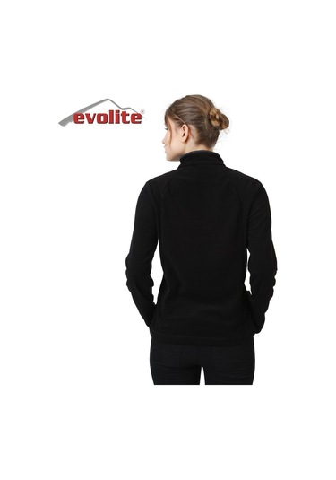 Evolite Fuga Kadın Mikro Polar Sweater - Siyah Çok Renkli