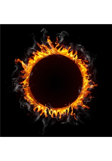 Güneş Tutulması Ve Kozmik Görüntüler Doğal Taş Bardak Altlığı 4'lü Set - Natural Stone Coasters - Taş Çok Renkli