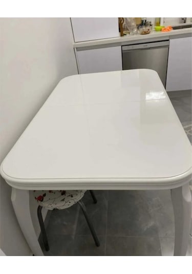 100x50cm Parlak Beyaz Yapışkanlı Folyo Mutfak Dolap Ve Mobilya Ka