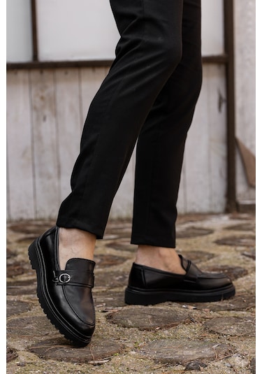 D0553 Günlük Ortopedik Erkek Klasik Ayakkabı Siyah