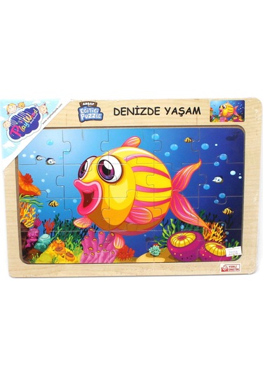 Playwood Ahşap Eğitici Puzzle Denizde Yaşam 20 Parça Ony187/188