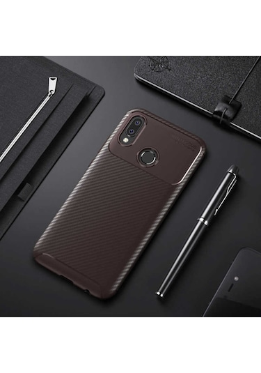 Huawei P20 Lite Kilif Karbon Silikon Case 389460410