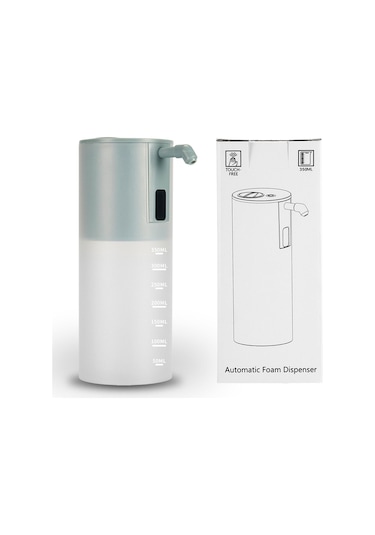 350ml Otomatik Köpük Sabunluk Kızılötesi Hareket Sensörü Fotoselli Köpük Sabunluk Siyah