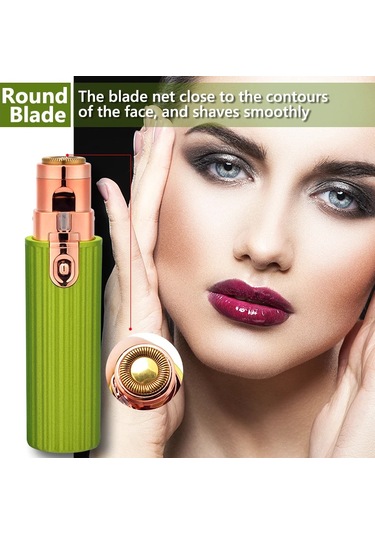 Şarj Edilebilir Elektrikli Kaş Düzeltici Epilatör Yeşil Diğer