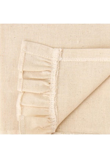 Evidea Soft Fırfırlı 2'li Amerikan Servis - Ekru - 35x50 Cm Ekru