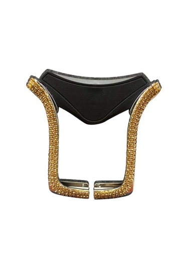 Wisdomselect Bling Telefon Sahibi Evrensel Ayarlanabilir Araba Telefonu Altın Altın Torpido Üstü Y31u84