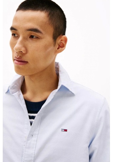 Tommy Hilfiger Erkek Oxford Gömlek Beyaz