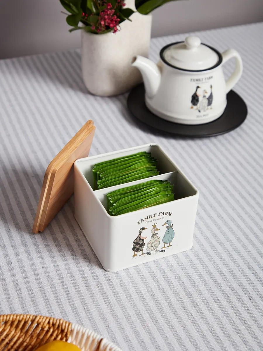 Agness Family Farm 800 Ml Kapaklı Metal Çay Kavanozu 326887458