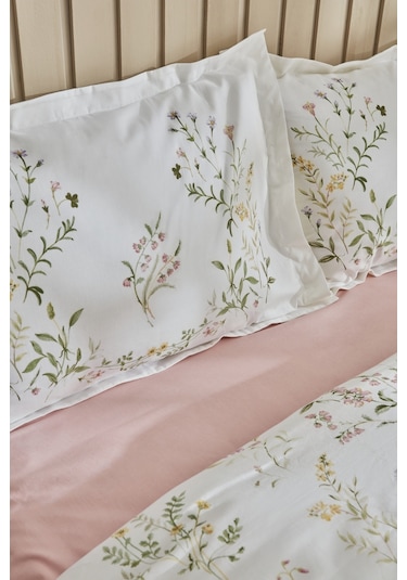 Karaca Home Sera %100 Pamuk Tek Kişilik Nevresim Takımı Yeşil 200.22.05.0026