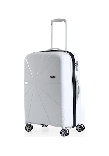 Ççs 5264 Polipropilen Orta Boy Valiz Beyaz