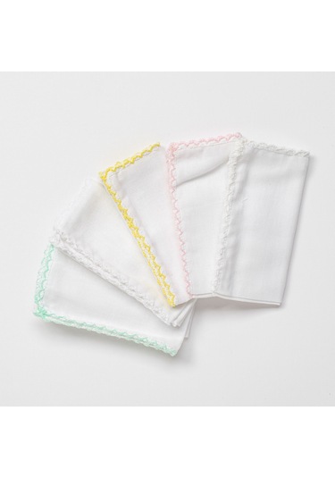 Andywawa Basic 5'li Bebek Ağız Mendili 25x25 CM Ac24447 Diğer