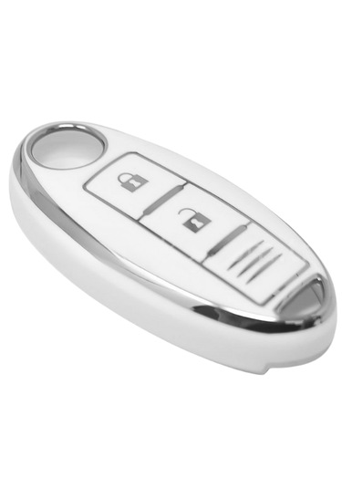 Nissan Qasqhai J10 J11 Micra Note Pathfinder Juke Xtrail Infinity 3 Buton Nano Anahtar Kılıfı Beyaz