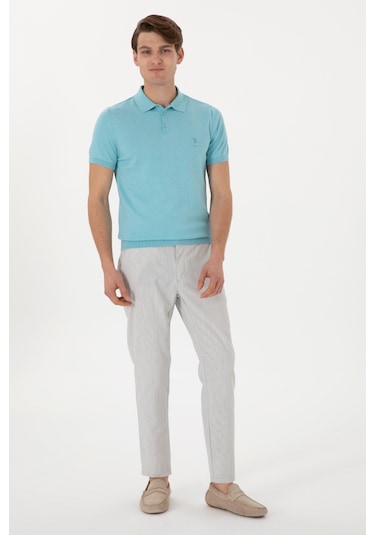 U.s. Polo Assn. Erkek Aqua Kazak /triko 50299359-vr007 Aqua Mavi