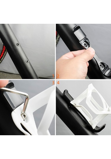 Ranyeek Deemount Bisiklet Şişe Tutucu - Pc Plastik Su Matarası Kılıfı, Dağ Bisikleti Aksesuarı, Siyah Veya Gümüş Seçenekli Gümüş