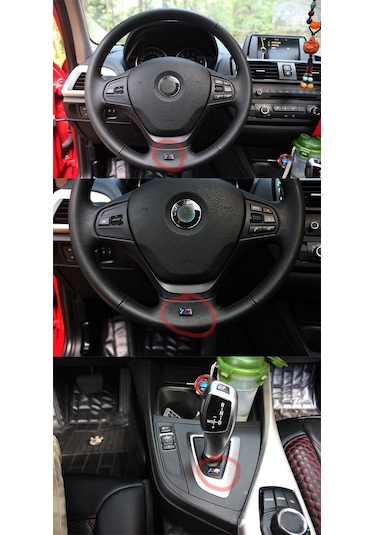 Bmw Amblem Jant M Direksiyon Logo 4 ADET--Stokdan Aynı Gün -