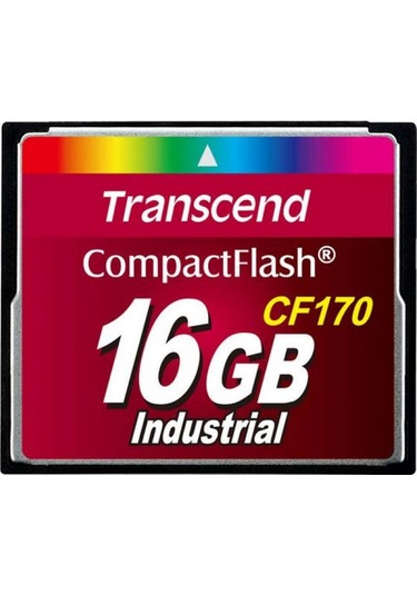 Transcend Industrial TS16GCF170 CF170 16 GB Compact Flash Hafıza Kartı