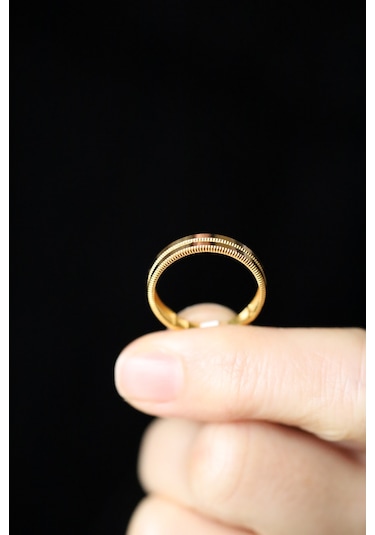 Yenigün Kuyumculuk 14 Ayar Altın 2 Sıra Ajda Yüzük